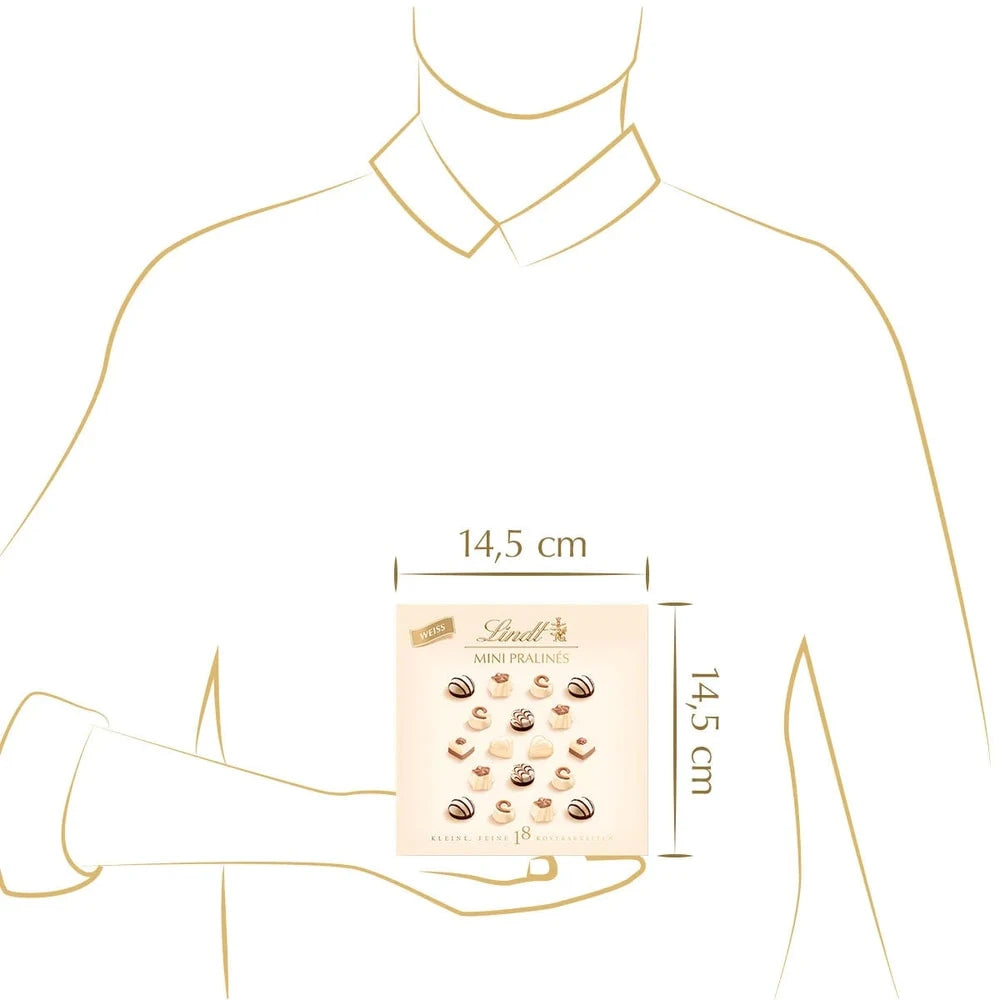 Lindt MINI PRALINÈS weiß, 90g