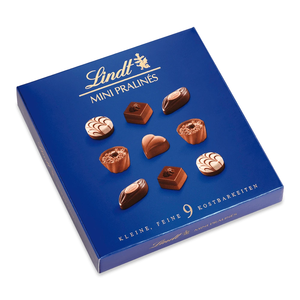 Lindt Mini Pralines emotionale Botschaften kleine Geschenkidee 44g