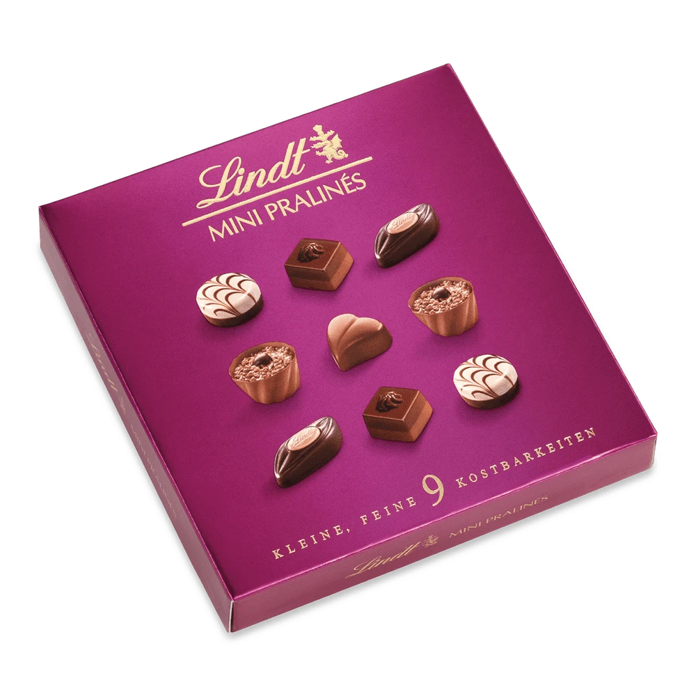 Lindt Mini Pralines emotionale Botschaften kleine Geschenkidee 44g