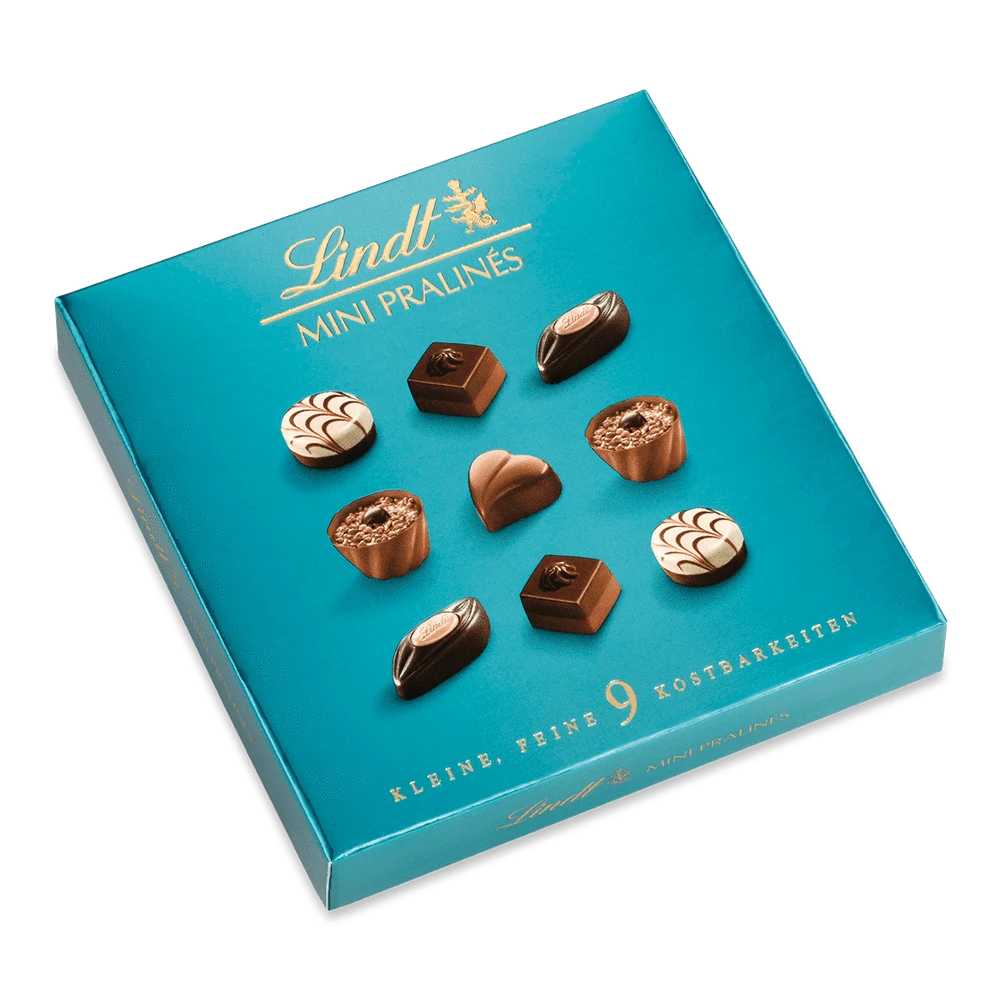 Lindt Mini Pralines emotionale Botschaften kleine Geschenkidee 44g