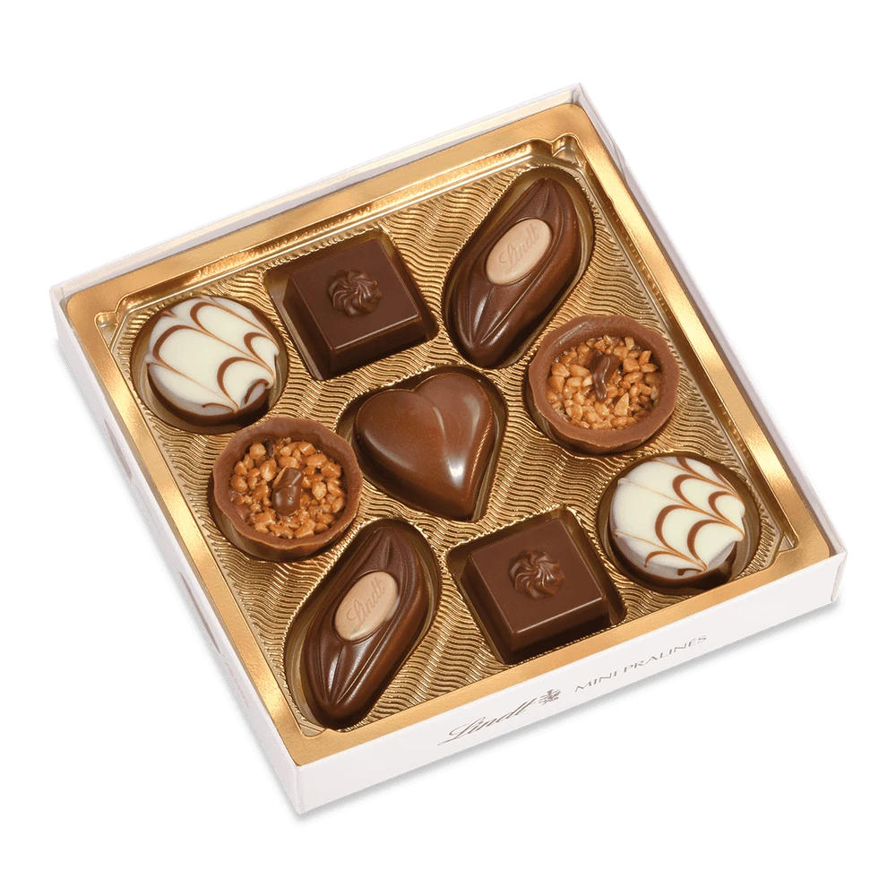 Lindt Mini Pralines emotionale Botschaften kleine Geschenkidee 44g