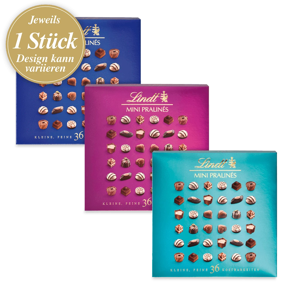 Lindt Mini Pralines Mischung 180g Packung