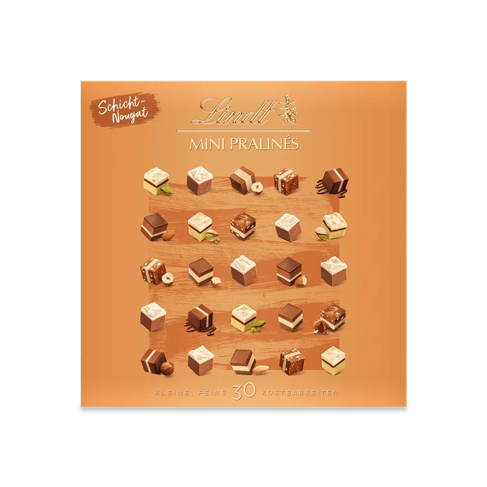 Lindt Mini-Pralinés Schicht-Nougat 143 g
