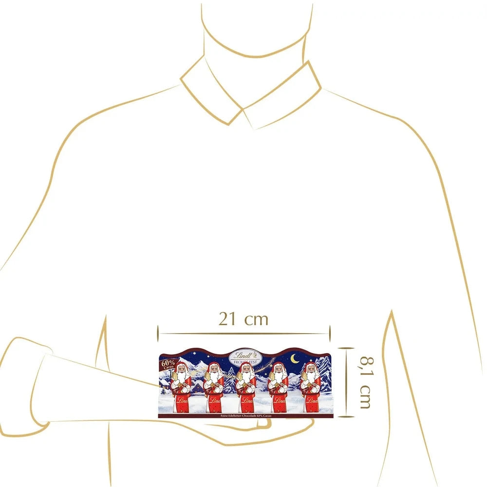 Lindt Mini-Weihnachtsmänner Edelbitter 50g