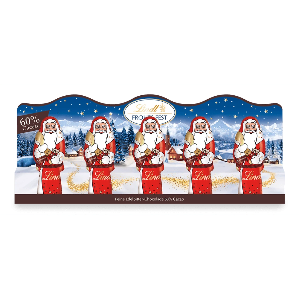 Lindt Mini-Weihnachtsmänner Edelbitter 50g