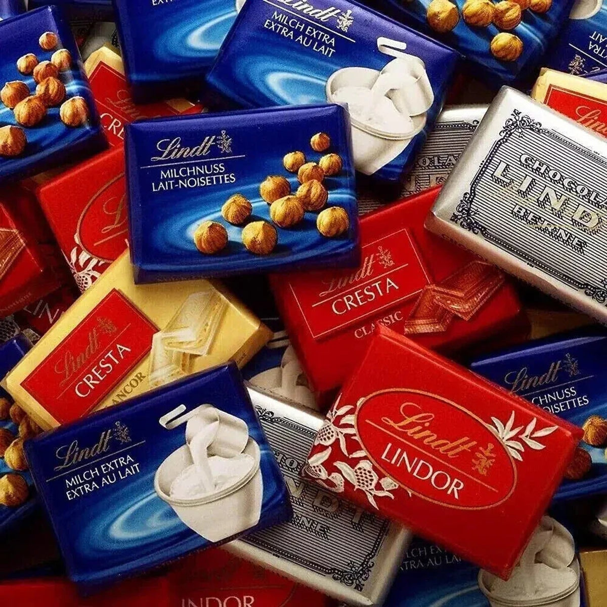 Lindt Napolitains Mini Schokoladen 6 Sorten Swiss Premium Minis Chocolate 2,5kg Feinschmecker:Lebensmittel:Süssigkeiten & Schokolade:Schokoladenbonbons & Pralinen 58c806-2