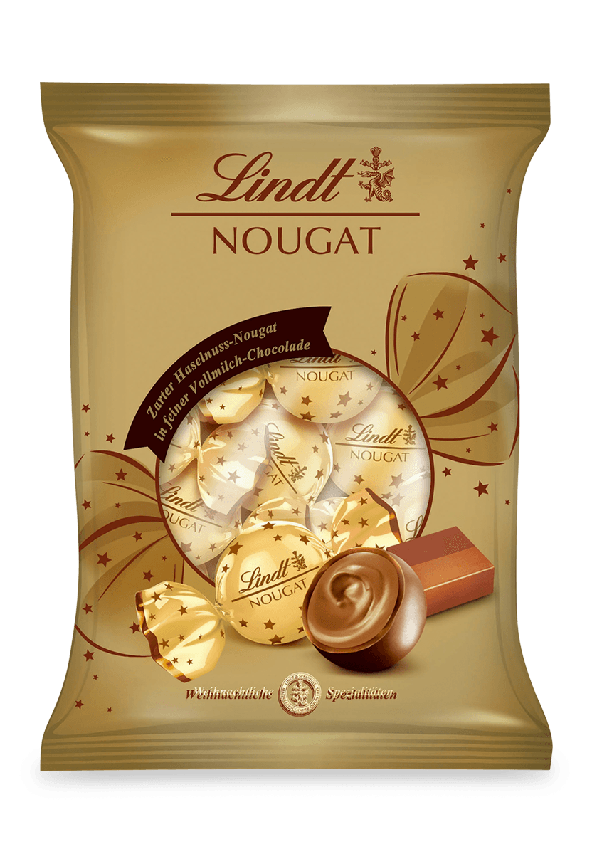 Lindt Nougat Kugeln Doppeldreh 101 g