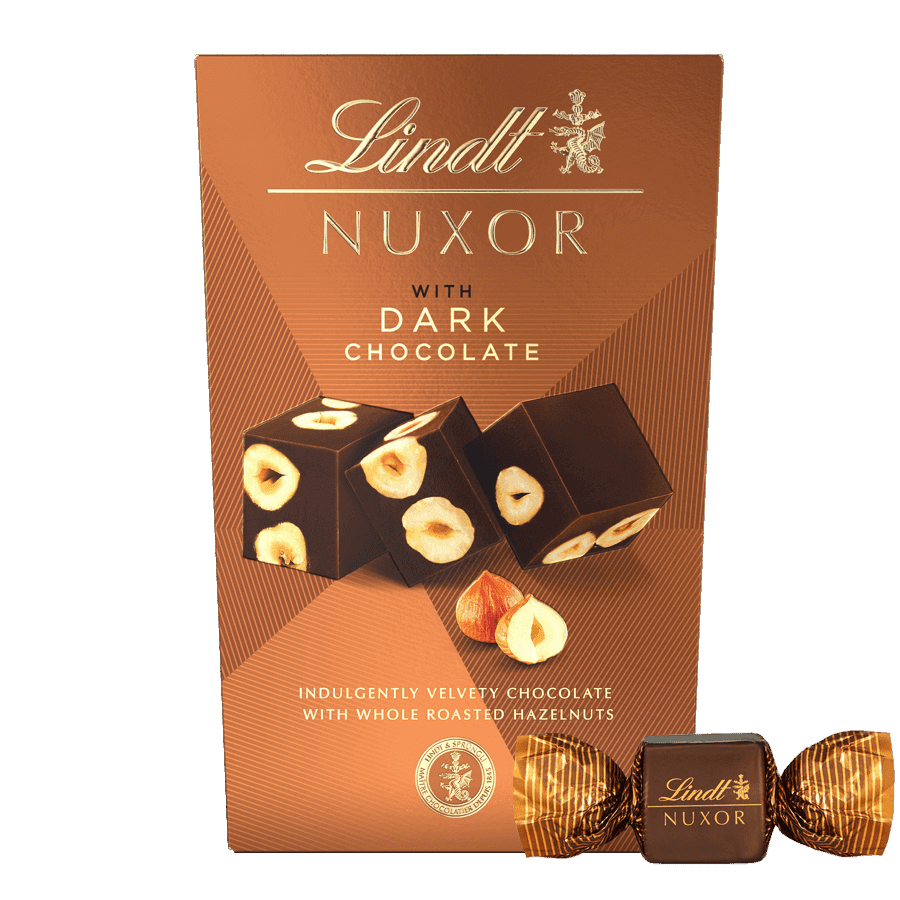 Lindt NUXOR Gianduja Feinherb Cornet 150 g