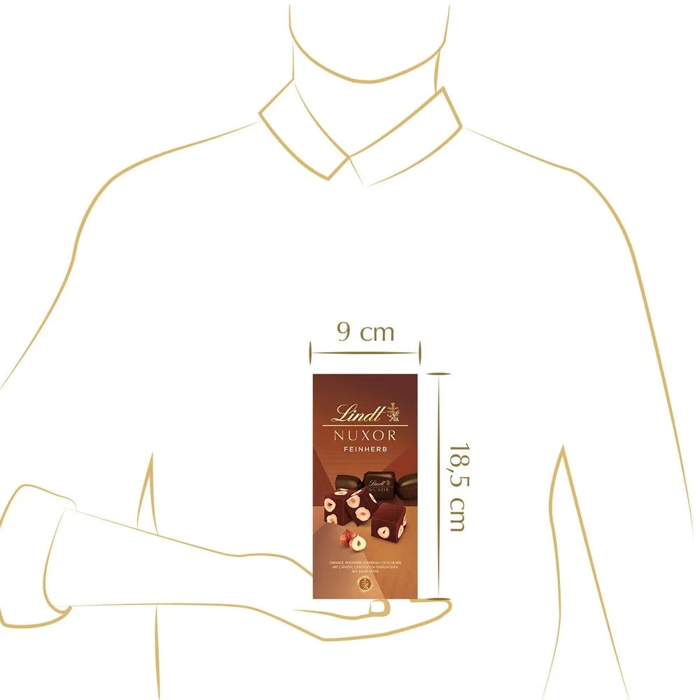 Lindt Nuxor Gianduja Feinherb Schokolade mit Haselnüssen 103g