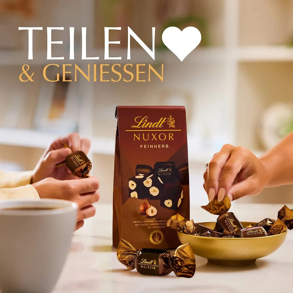 Lindt Nuxor Gianduja Feinherb Schokolade mit Haselnüssen 103g