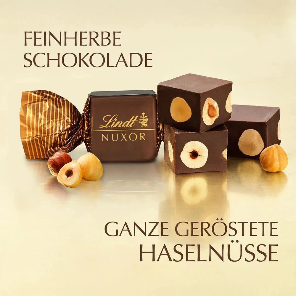 Lindt Nuxor Gianduja Feinherb Schokolade mit Haselnüssen 103g