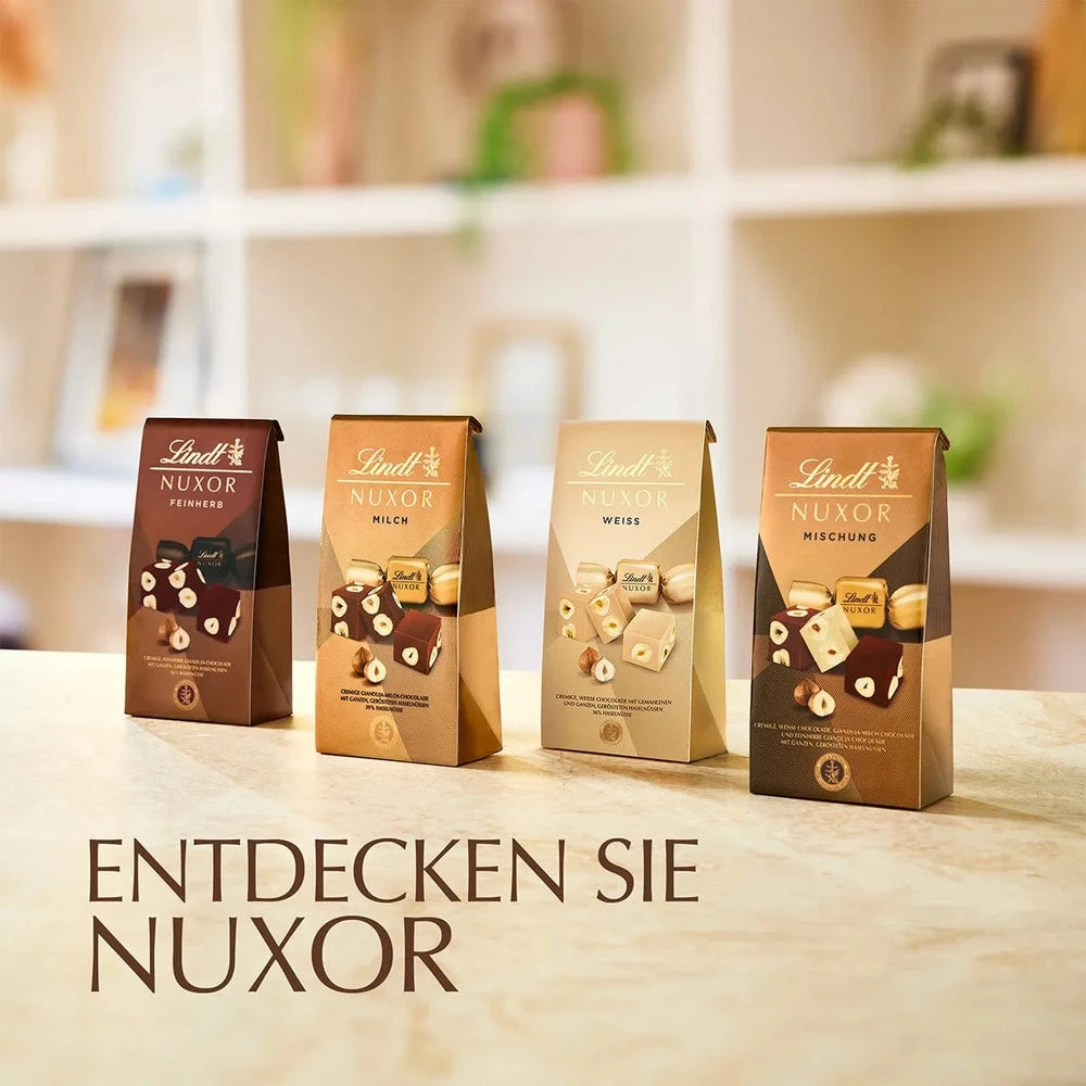 Lindt Nuxor Gianduja Feinherb Schokolade mit Haselnüssen 103g
