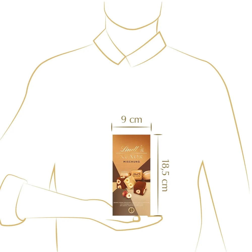 Lindt Nuxor Gianduja Mischung Schokolade mit Haselnüssen 103g