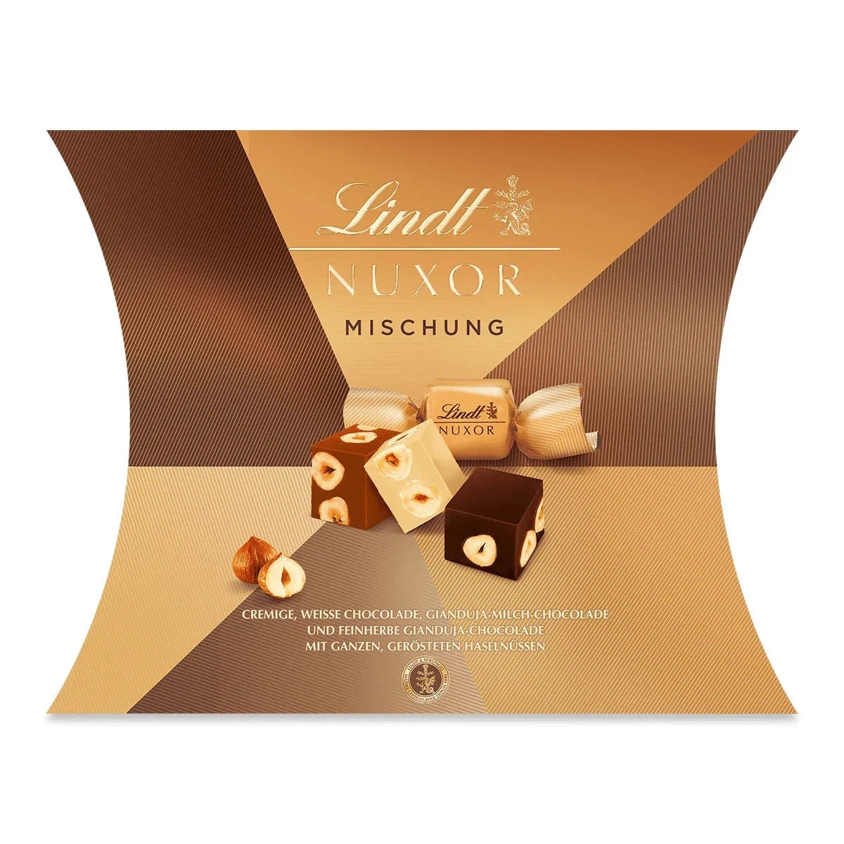 Lindt NUXOR Pralinen Gianduja Haselnuss Mischung 206g Kissenpackung 58c806-2