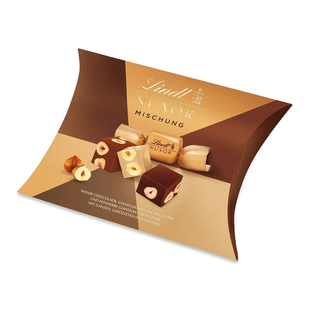 Lindt NUXOR Pralinen Gianduja Haselnuss Mischung 206g Kissenpackung 58c806-2
