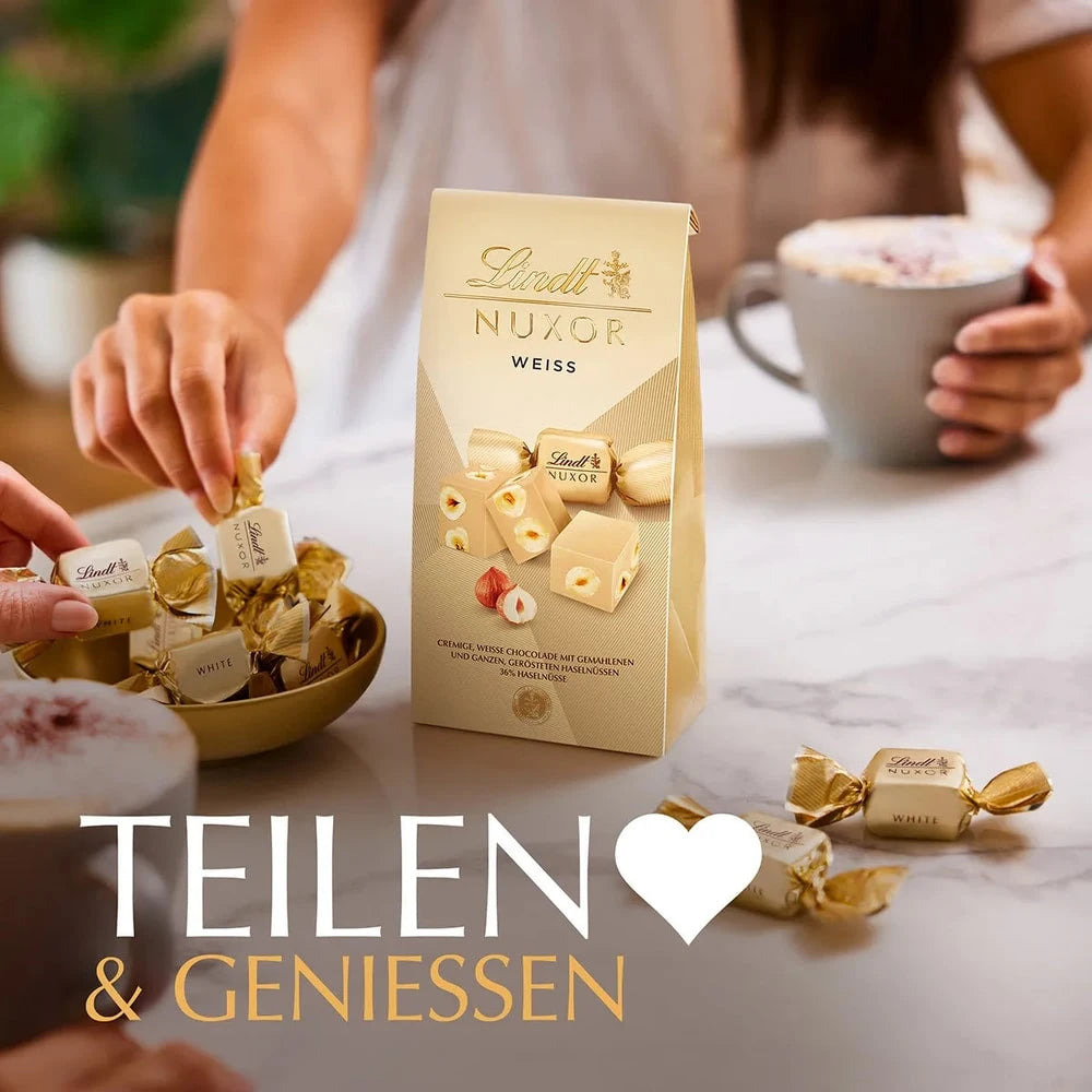 Lindt Nuxor Weiß Schokolade mit Haselnüssen 103g