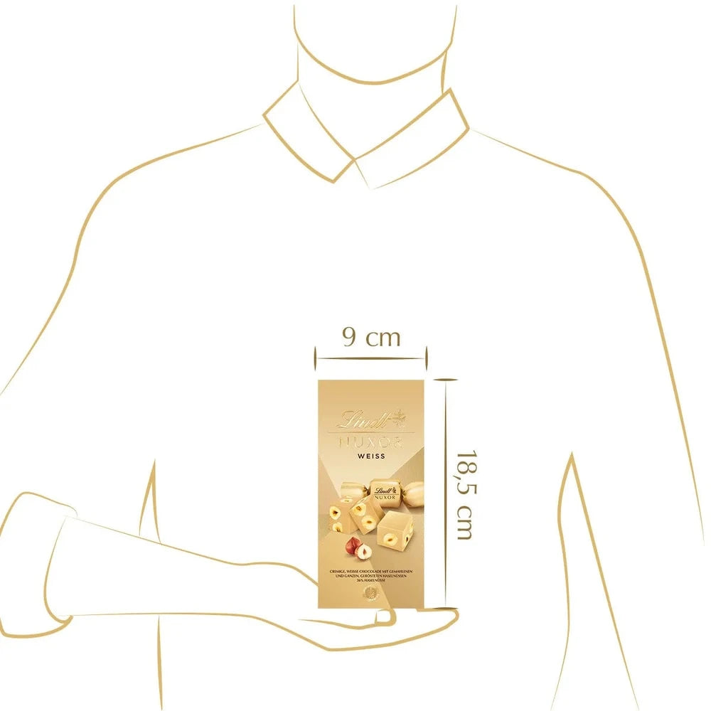 Lindt Nuxor Weiß Schokolade mit Haselnüssen 103g