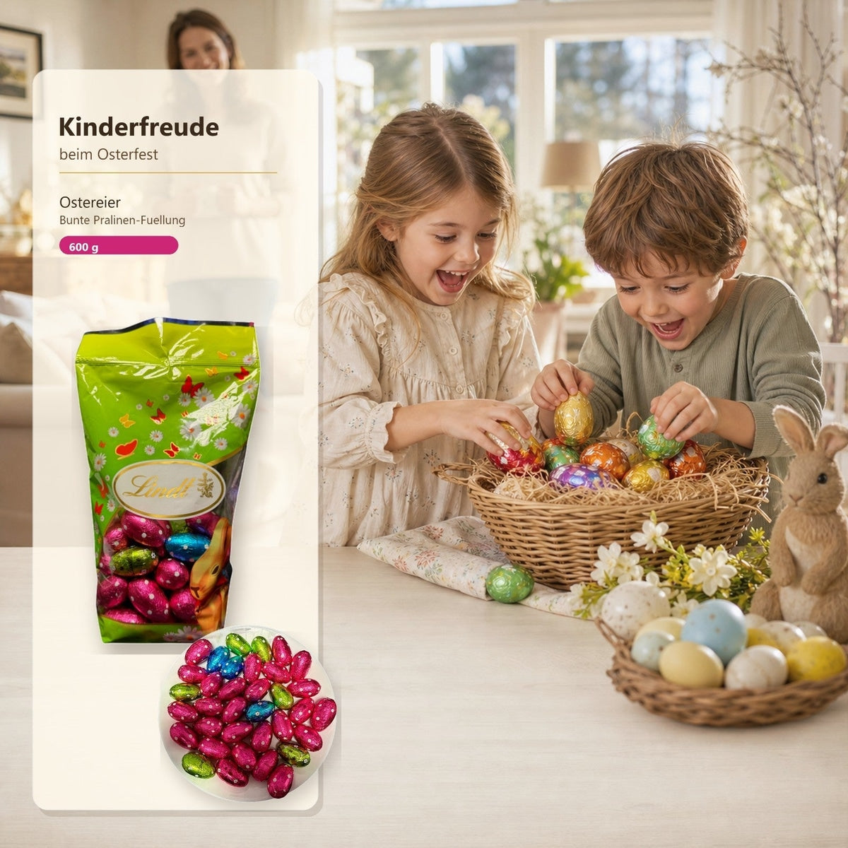 Lindt Ostereier 600g - Schokoladeneier mit Pralinen-Füllung, MHD: 07/26 58c806-2