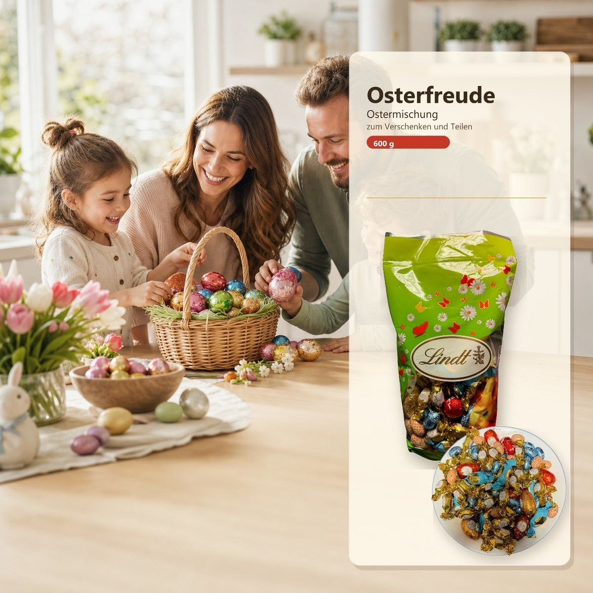Lindt Ostermischung 600g - bunte Schokoladenmischung für Ostern, MHD: 07/26 58c806-2