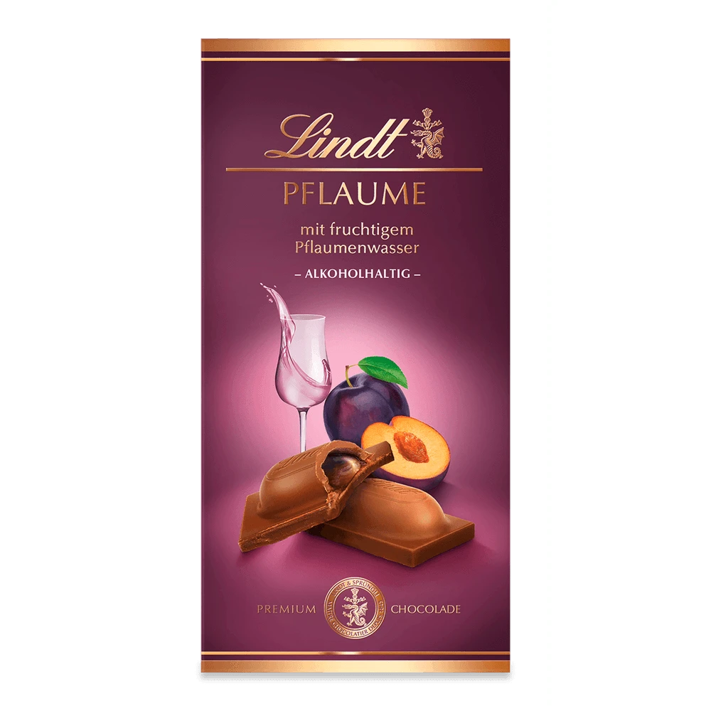 Lindt Pflaume Vollmilch Tafel 100g