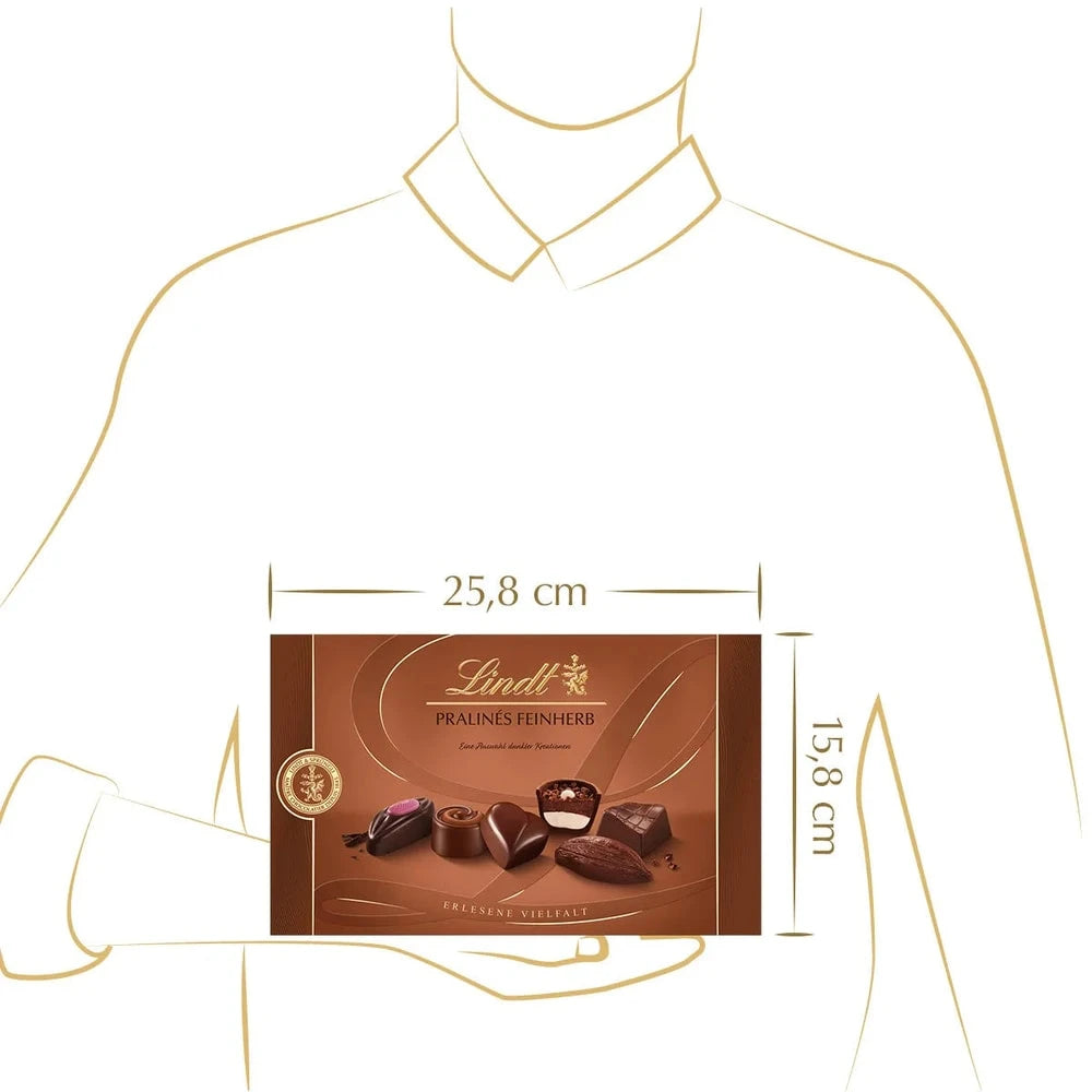 Lindt Pralines Feinherb Schokolade 200g Packung