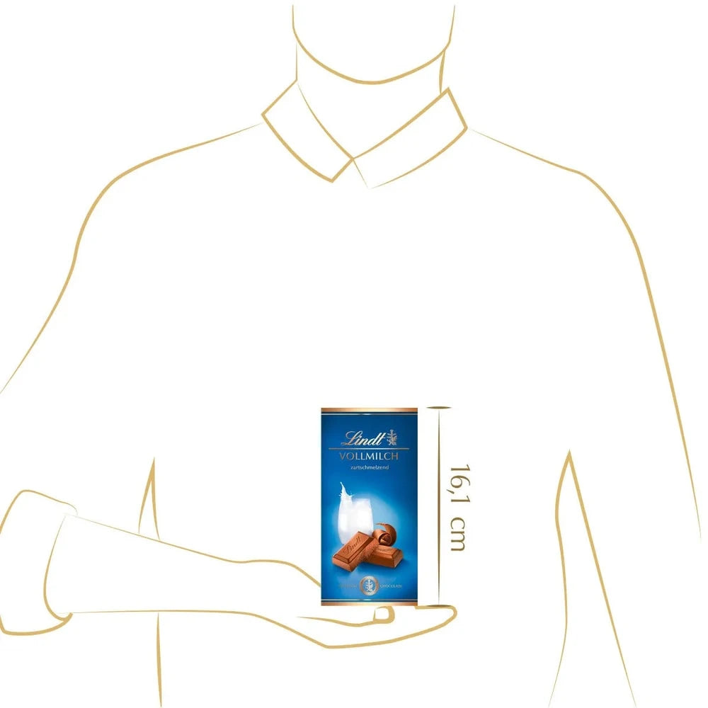 Lindt Vollmilch Schokolade 100g Tafel