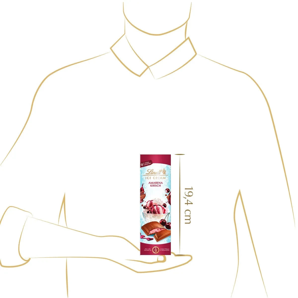 Lindt Vollmilchschokolade Amarena Kirsch Creme 100 g 58c806-2