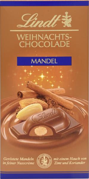 Lindt Weihnachts-Chocolade Mandel 100 g