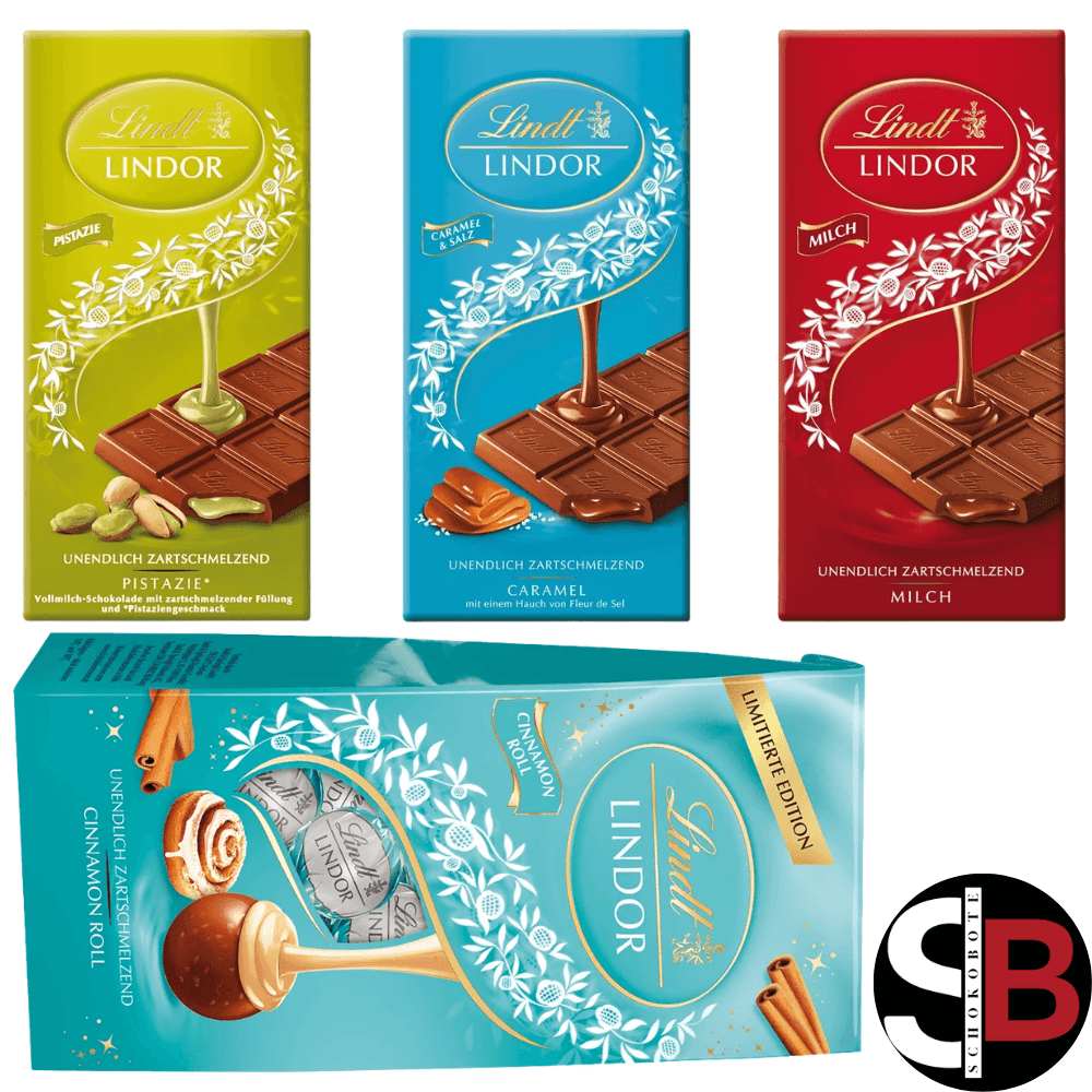 Lindt Weihnachtsbox LINDOR Pistazie & Caramel – 400 g SB122