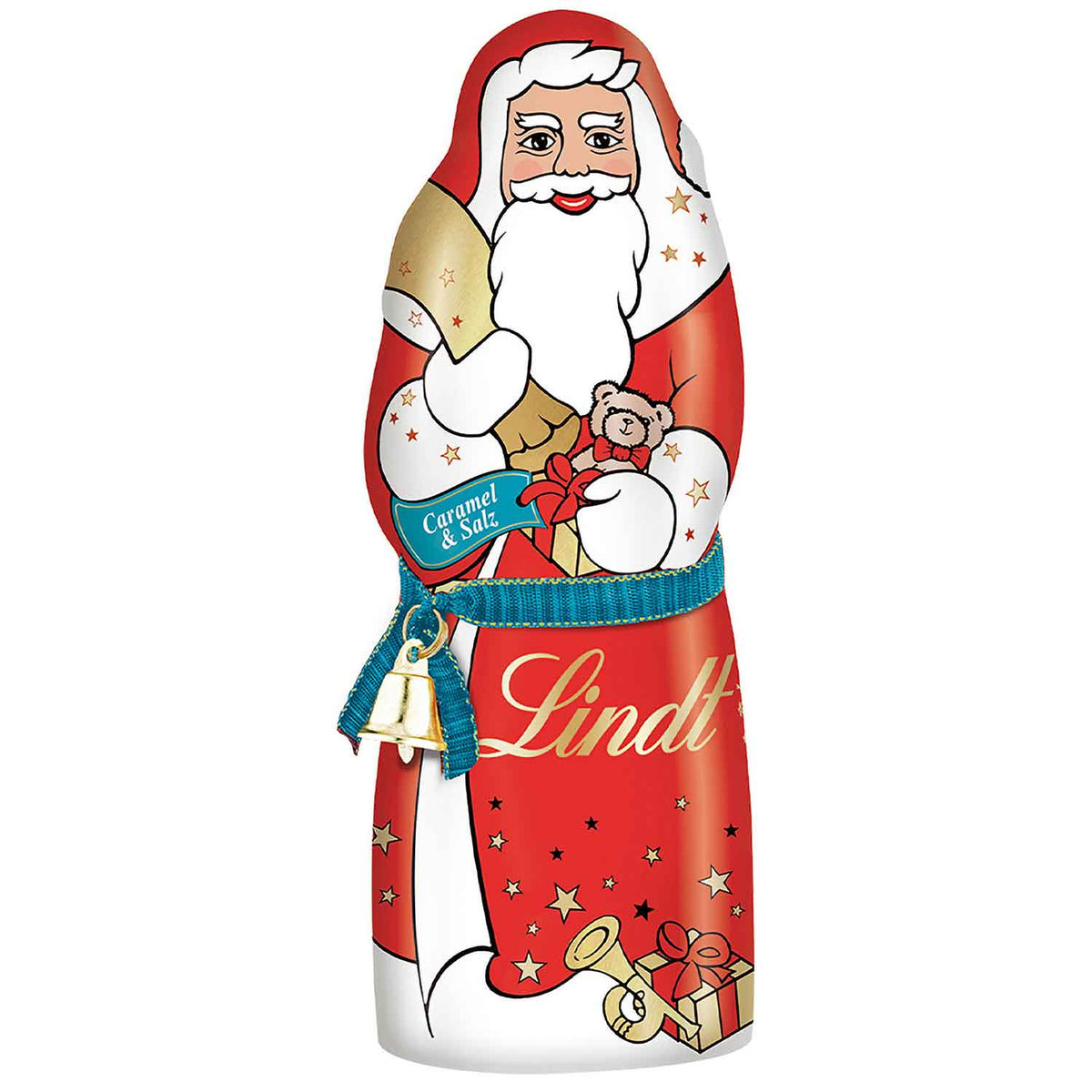 Lindt Weihnachtsmann Caramel & Salz 125 g – Originalverpackung