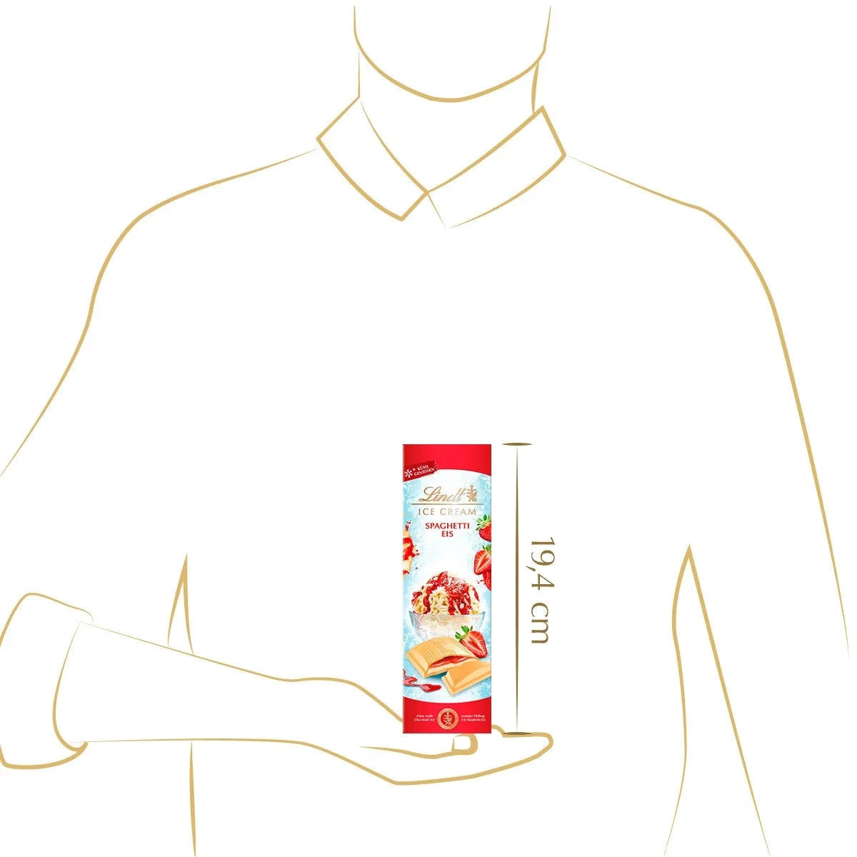 Lindt Weisse Schokolade Spaghetti Eis Erdbeer Vanille 100 g 58c806-2