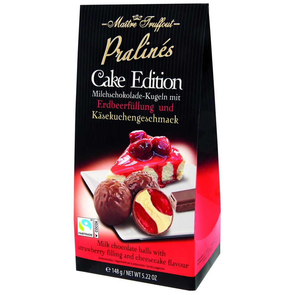 Maître Truffout Pralinen Cake Edition - Erdbeere & Käsekuchen 148g