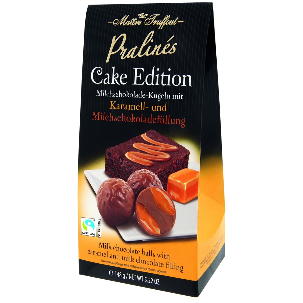 Maître Truffout Pralinen Cake Edition - Karamell & Milchschokolade 148g