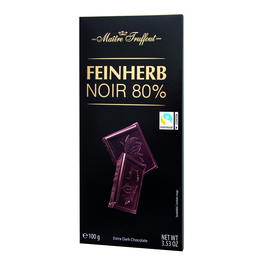 Maître Truffout Premium Extra Bitterschokolade 80% 100g