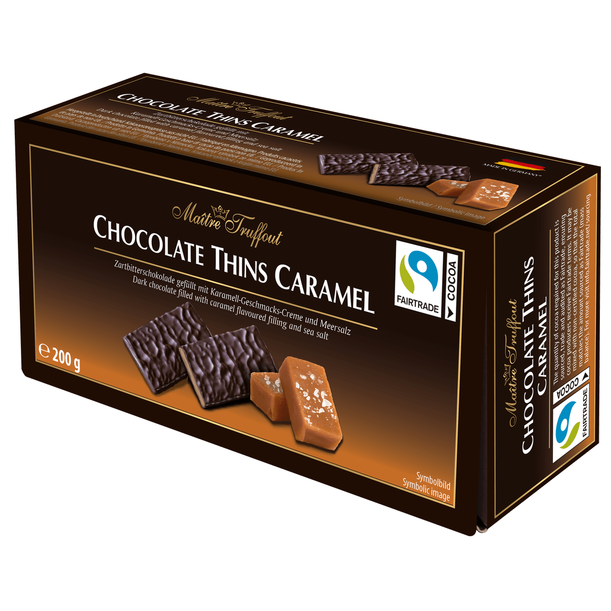 Maitre Truffout Chocolate Thins Caramel 200g 58c806-2