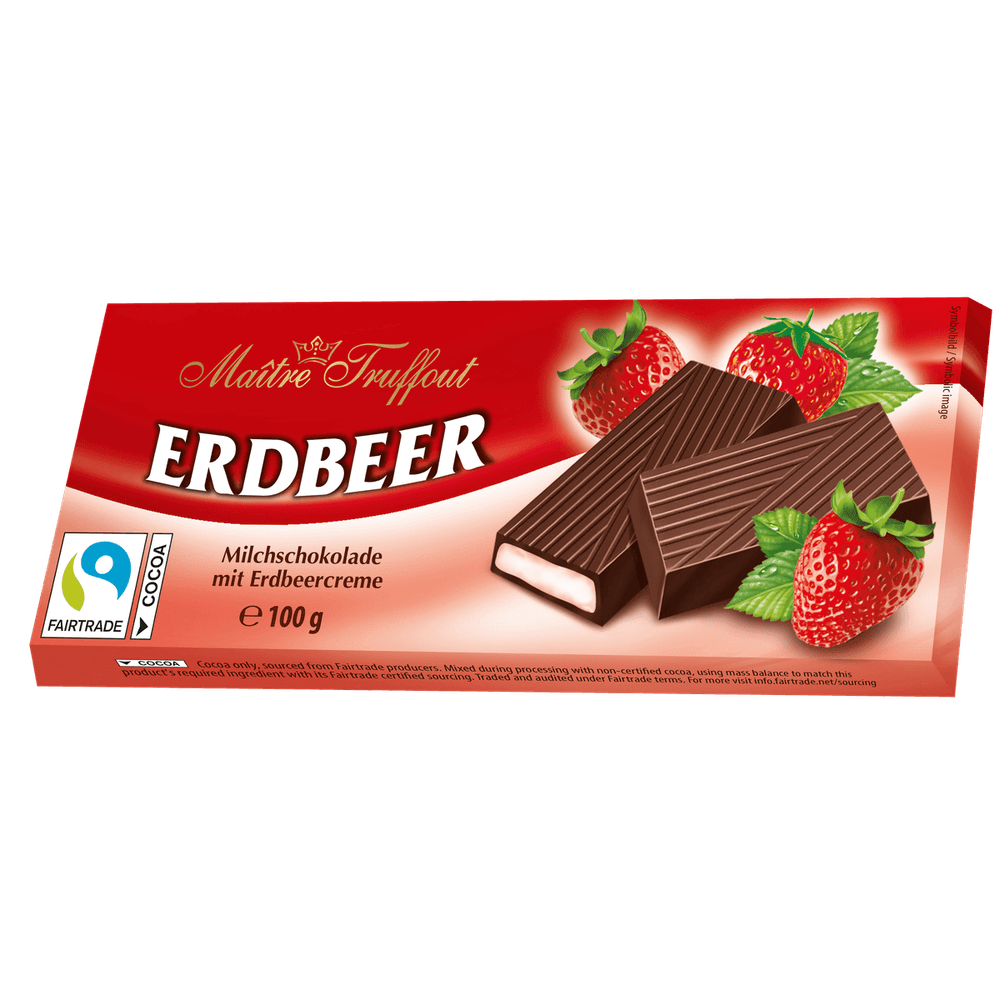 Maitre Truffout Cremeschokolade Erdbeer 100g