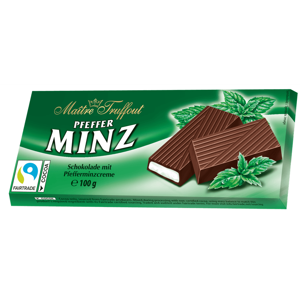 Maitre Truffout Cremeschokolade Pfefferminz 100g