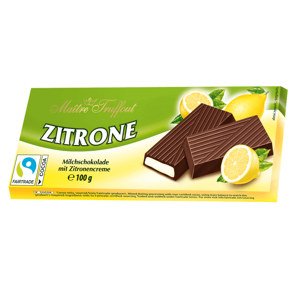 Maitre Truffout Cremeschokolade Zitrone 100g