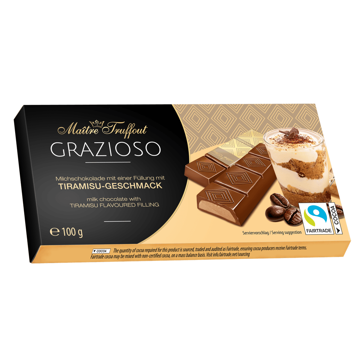 Maitre Truffout Grazioso Milchschokolade mit Tiramisucreme 100g (8x12,5g) 58c806-2