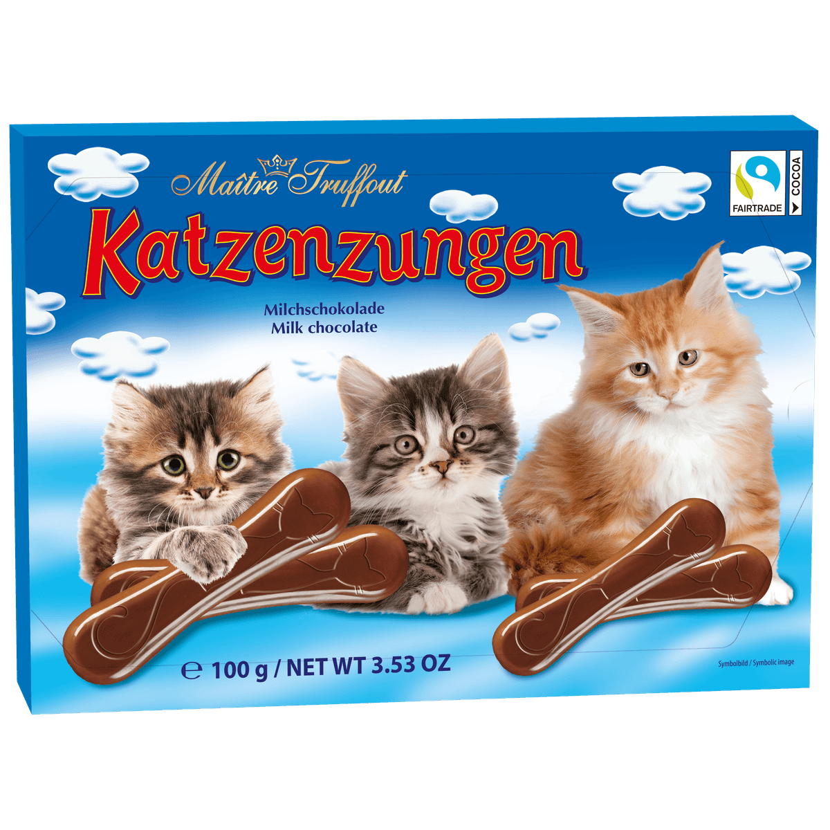 Maitre Truffout Milchschokolade Katzenzungen 100g 58c806-2