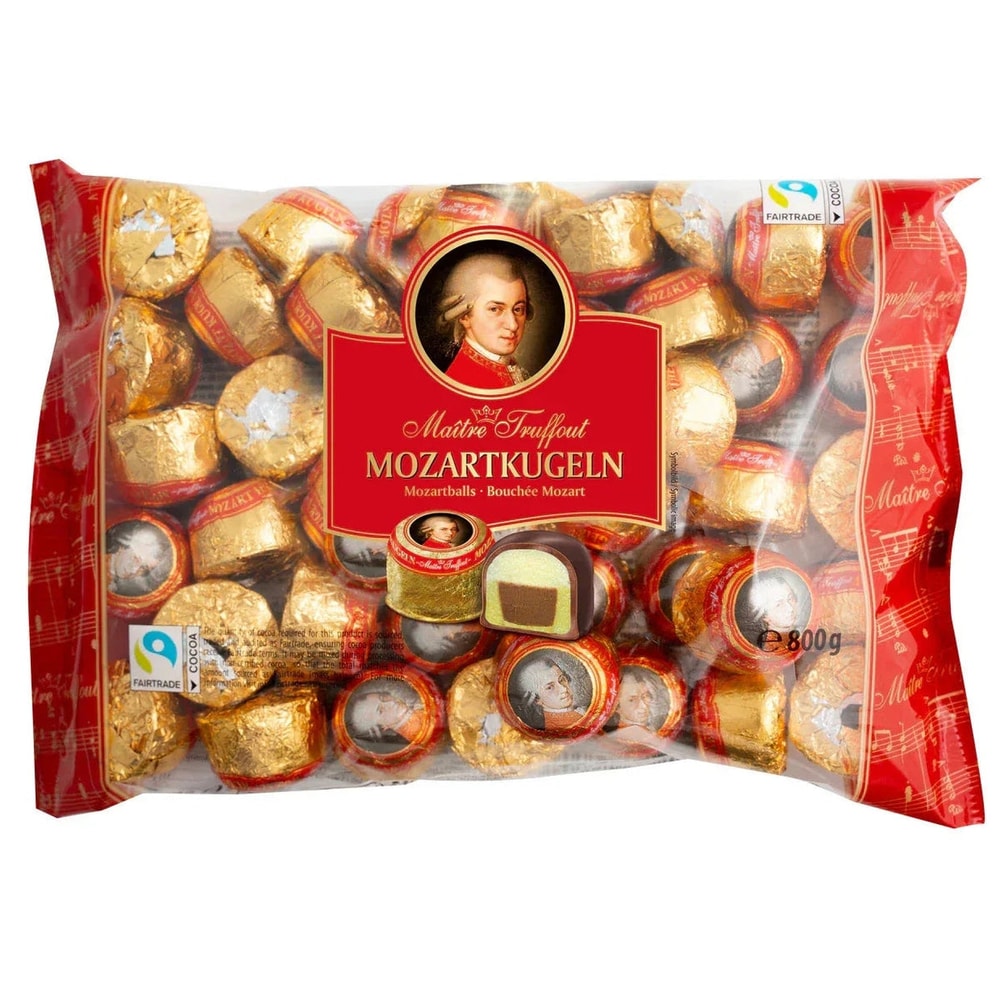 Maitre Truffout Mozart Kugeln Pistazienmarzipan Nougat 800g
