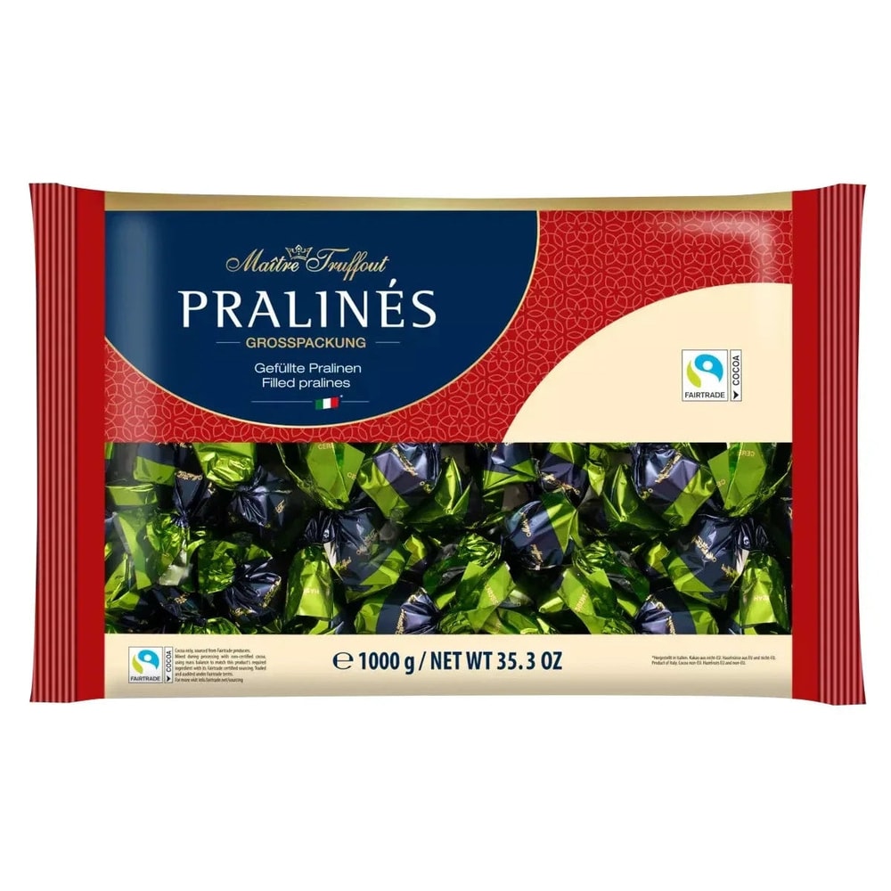 Maitre Truffout Pralinen Milchschokolade Haselnuss Cerealien 1000g