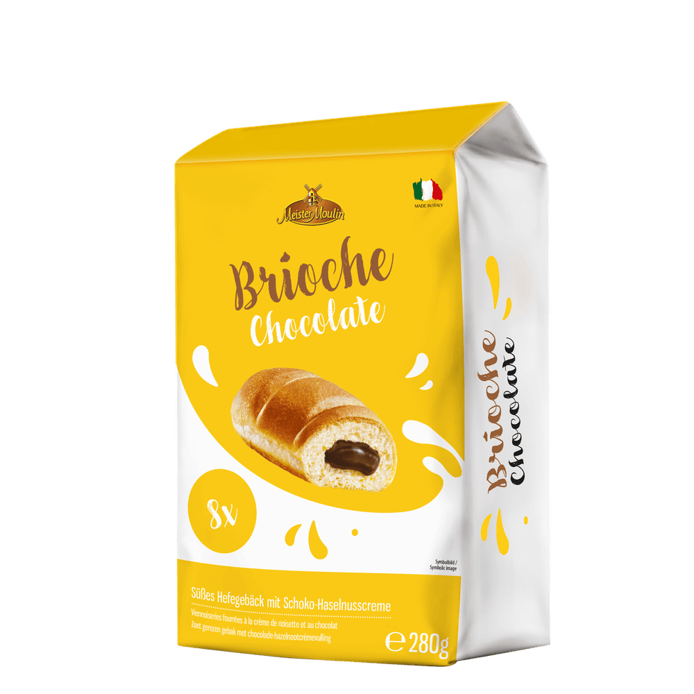 Meister Moulin Brioches mit Schokolade-Haselnusscremefüllung 280g
