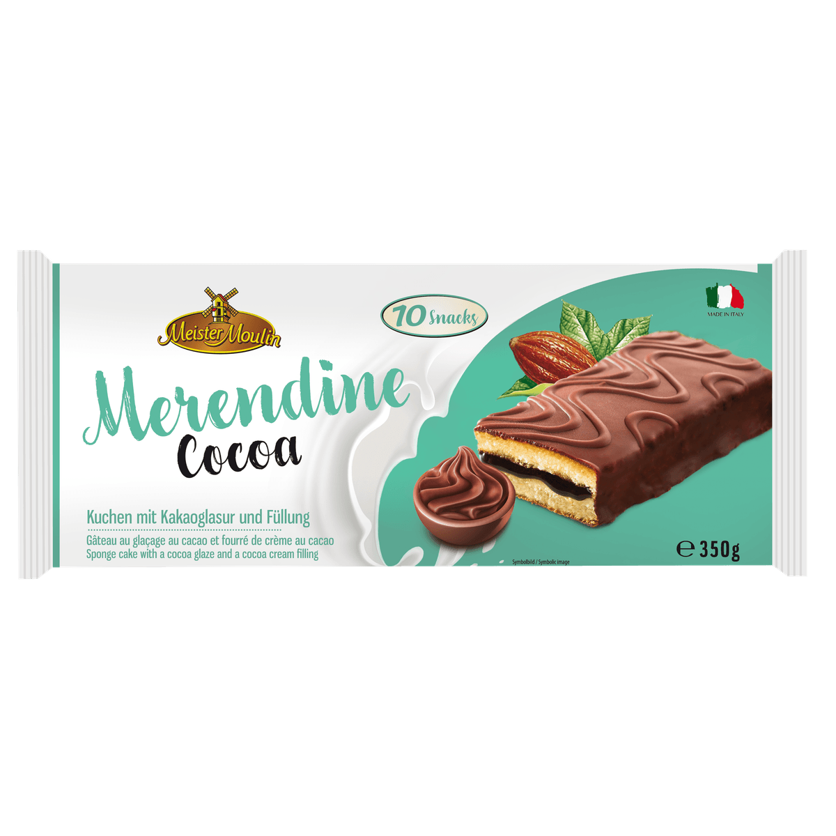 Meister Moulin Kuchenschnitten mit Kakaoglasur 350g kakaofreie 58c806-2