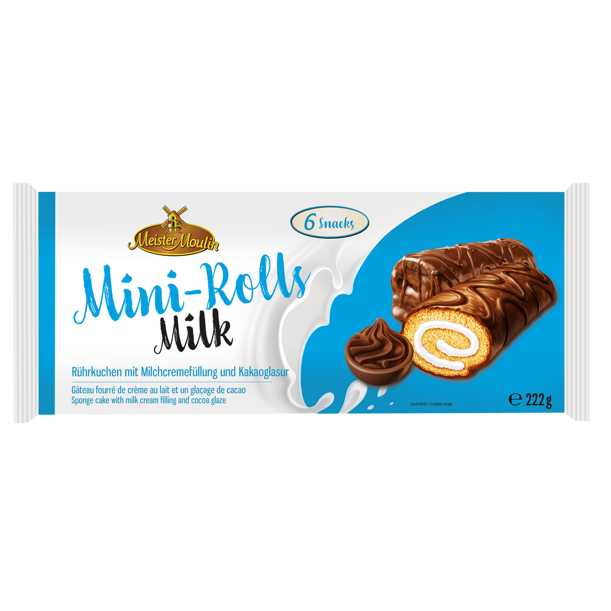 Meister Moulin Mini-Rolls Milk 222g kakaofreie Schoko-Alternative 58c806-2
