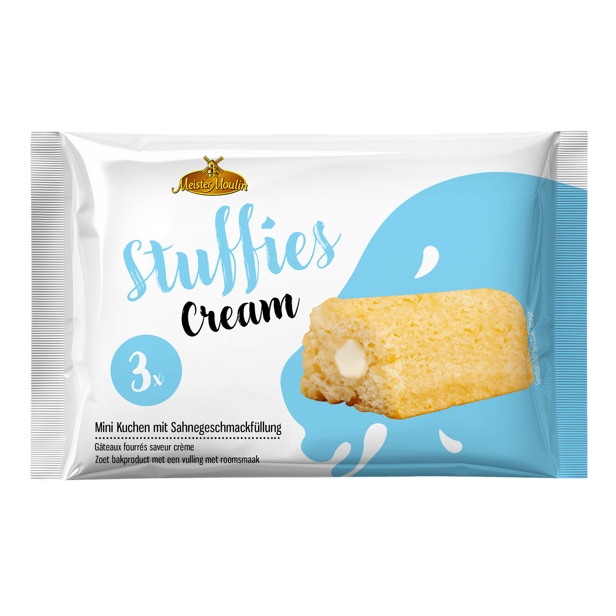 Meister Moulin Stuffies Mini Kuchen mit Sahnecreme 3x45g 58c806-2
