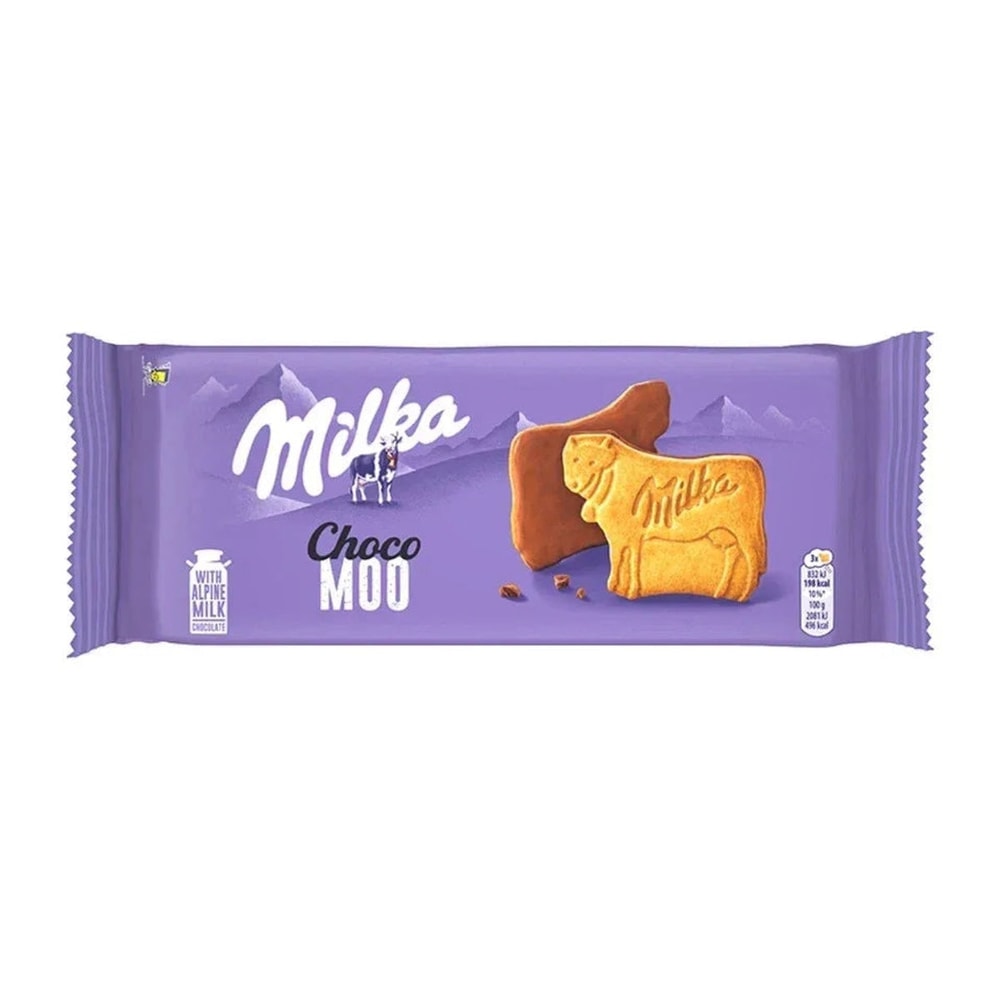 Milka Choco Moo Kekse Alpenmilch Schokolade 120g Kuhform