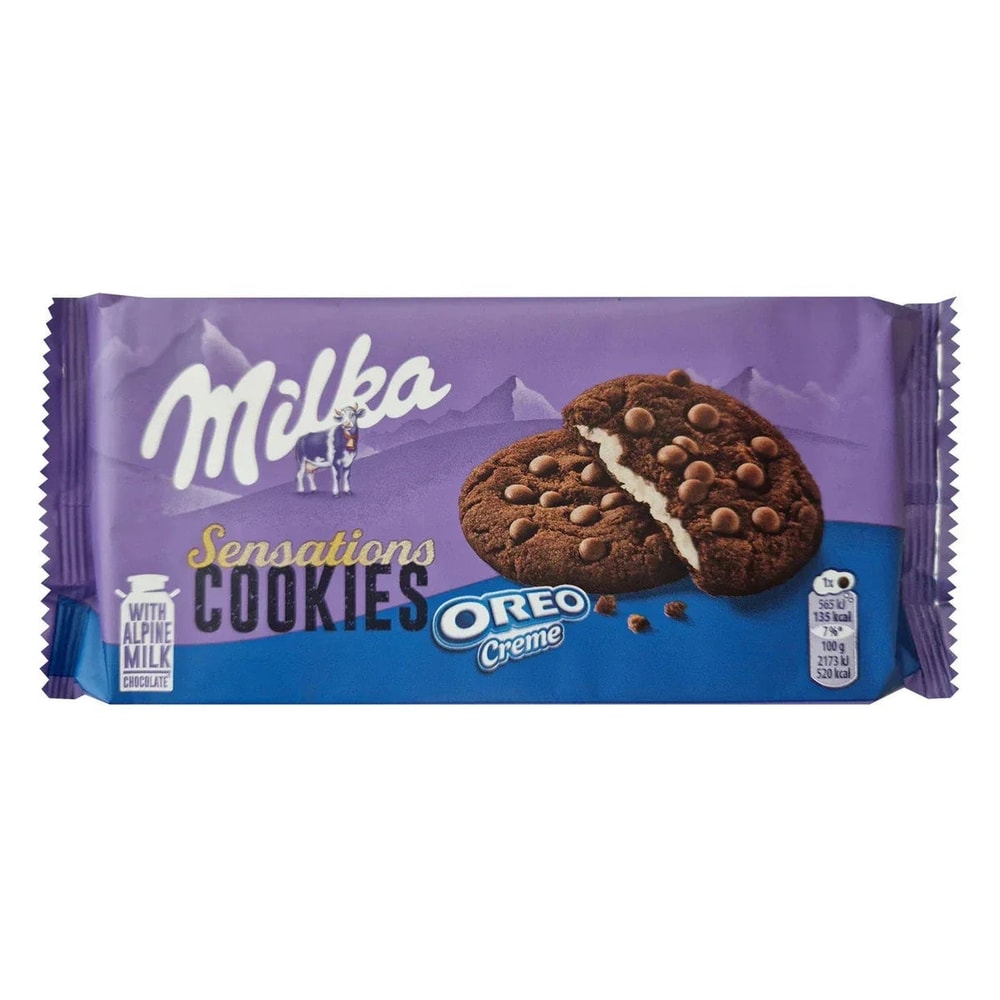 Milka Cookies Sensations Oreo Creme 156g Kakaokekse Füllung