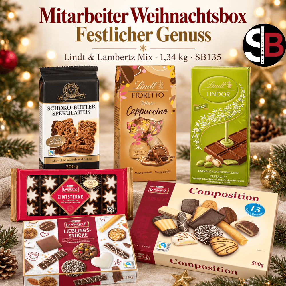 Mitarbeiter Weihnachtsbox Festlicher Genuss – Lindt & Lambertz 1,34 kg SB135