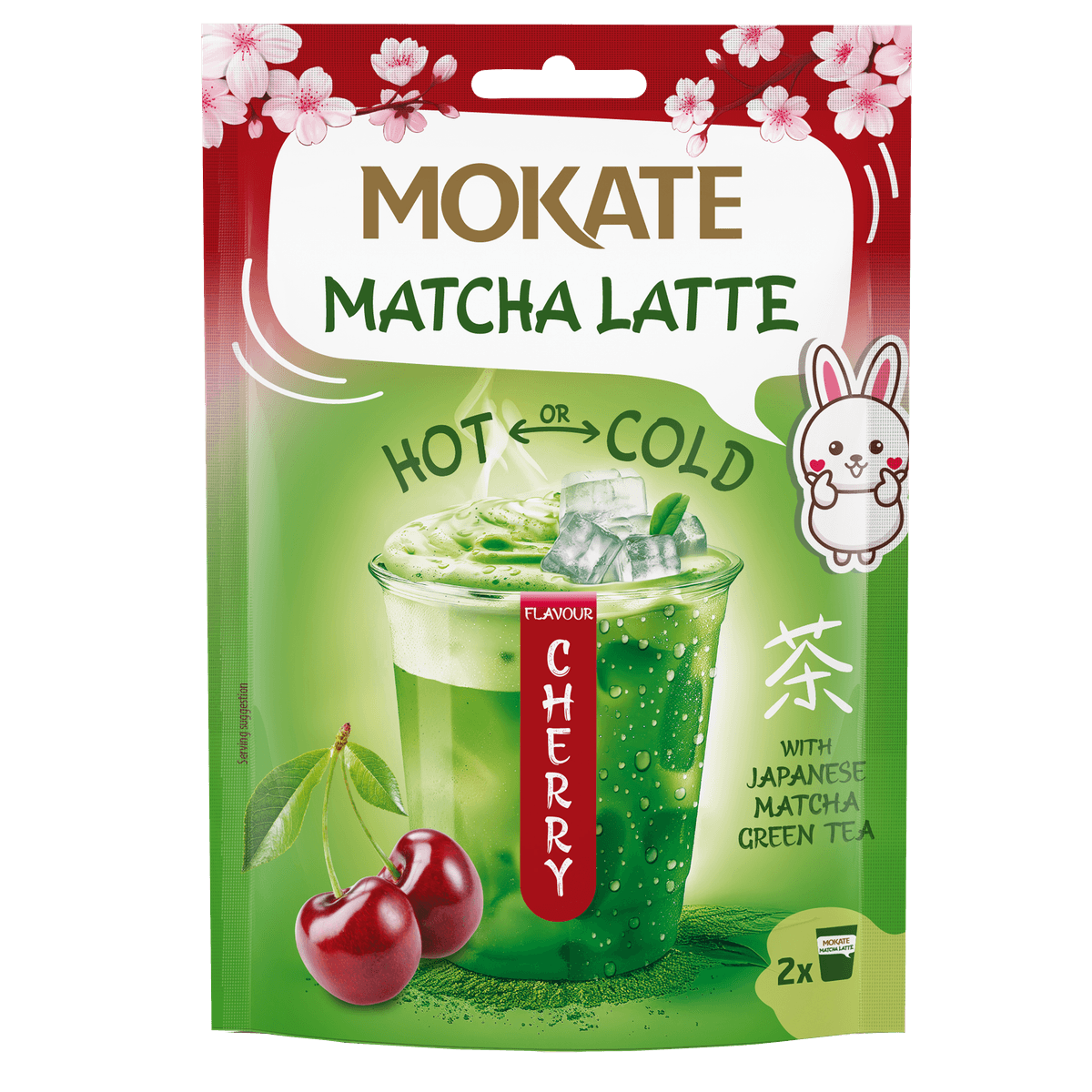 Mokate Instant Getränkepulver Matcha Latte Cherry Flavour 40g 58c806-2